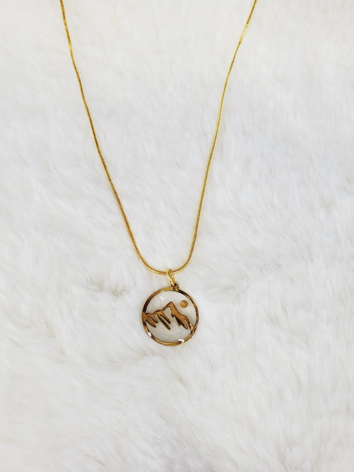 Mustard Seed Mountain Necklace