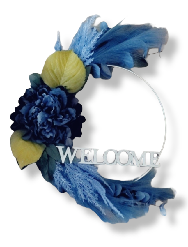 Not So Dusty Blue Wreath