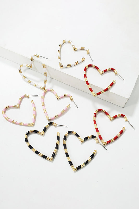 Heart Shape Dangle Earrings