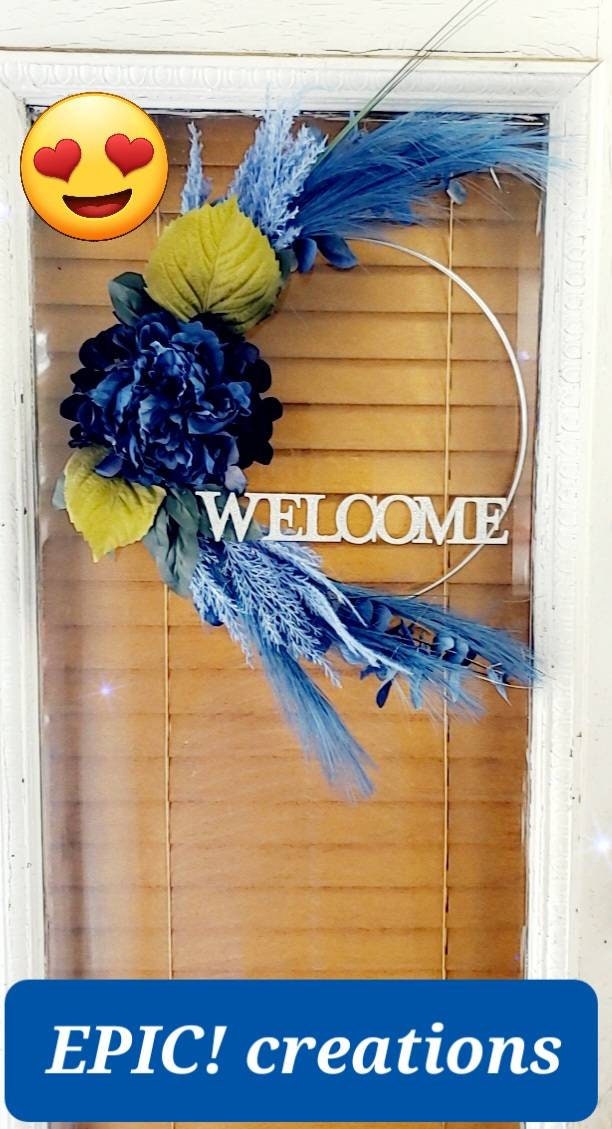 Not So Dusty Blue Wreath