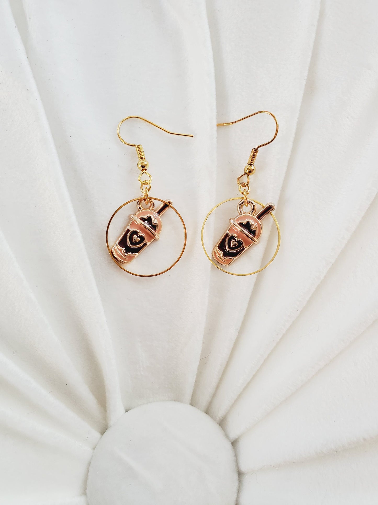 Coffee Earrings Hoops