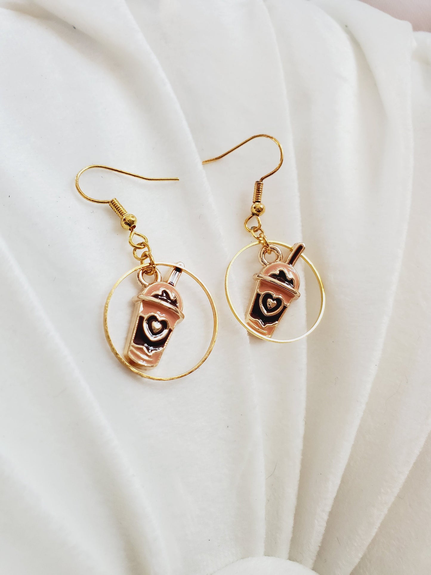 Coffee Earrings Hoops