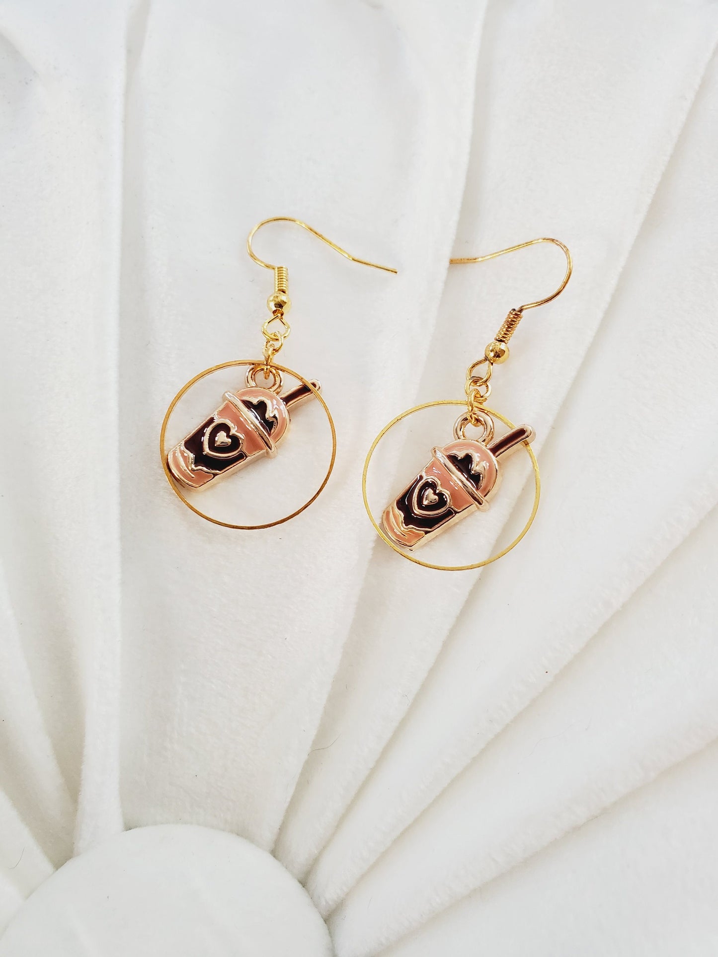 Coffee Earrings Hoops